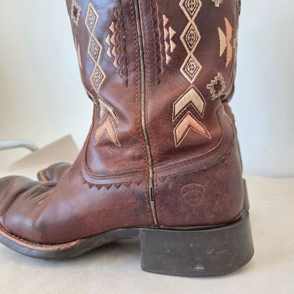 Ariat Round Up Skyler Western Boot Women's 7.5 B Cowgirl Farm Barn Rodeo Cowboy - Picture 5 of 10